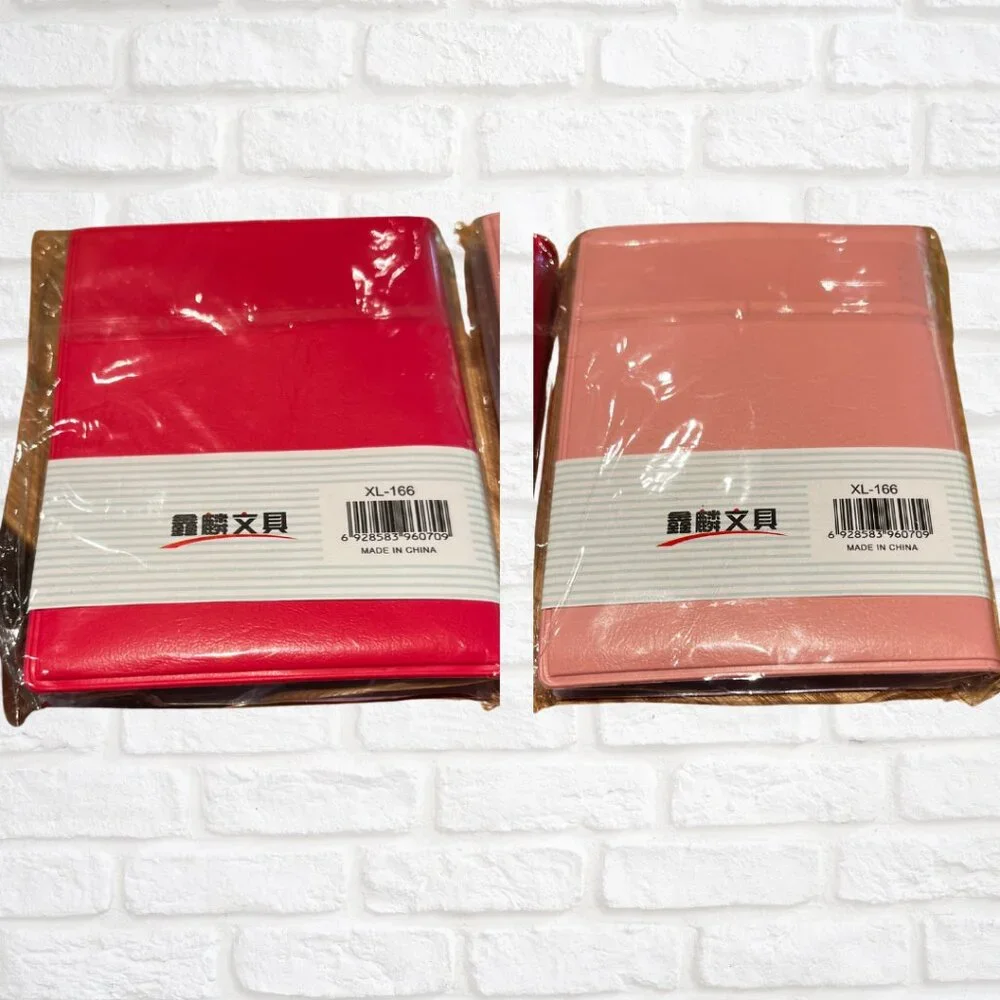 2 Mini Smiley Diary Notebooks - Red & Pink - New In Package